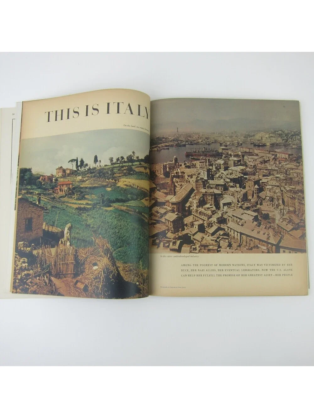 Vintage FORTUNE Magazine August 1947 Housing Italy General Aniline Charlie Taft